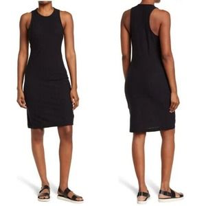 James Perse Racerback Tank Dress Black, Black  3(L) NWT